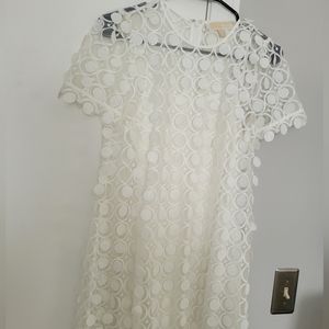 Michael Kors Embroidered White Summer Dress